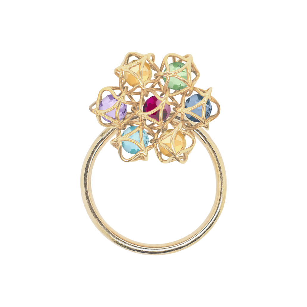 Boltenstern Embrace by Boltenstern EMBRACE Montreal Leaves Flower Ring E42RI-FOWM