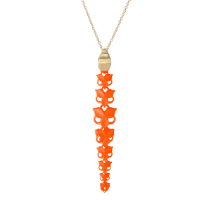 Boltenstern Fabnora by Boltenstern FABNORA Blossom Halskette mit Anhänger Vibrant Orange