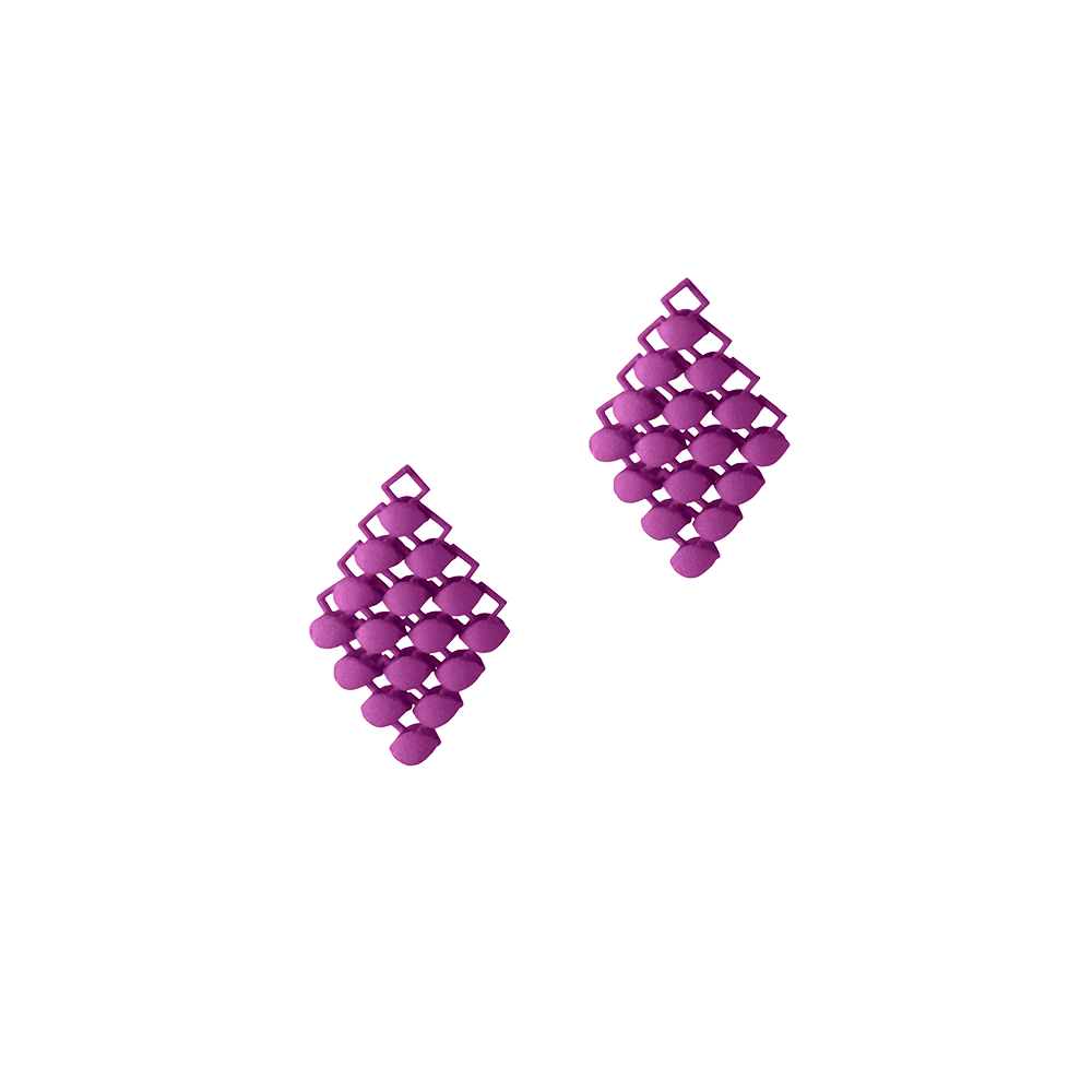 Boltenstern Fabnora by Boltenstern FABNORA Essence Ohrring-Anhänger Small Berry Purple Mini