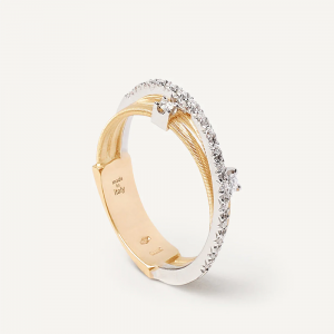 Marco Bicego Goa Goa Dreireihiger Ring aus Gold mit Diamanten AG269_B2_YW_M5