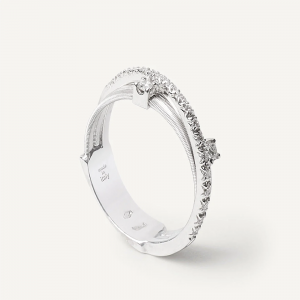 Marco Bicego Goa Goa Dreireihiger Ring aus Weißgold mit Diamanten AG269_B2_W_01