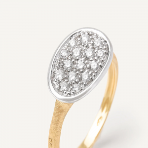 Marco Bicego Lunaria Lunaria Ring in Gold mit Diamanten, mini AB581_B_YW_Q6