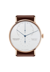 NOMOS Glashütte Lambda Roségold mit gebläuten Zeigern 932