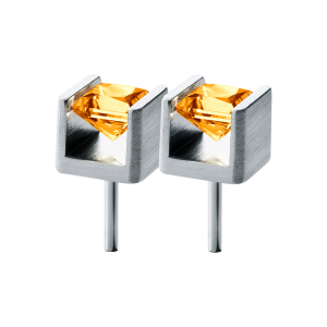 Humphrey Farbedelsteinohrstecker Cube FO4x4-cit