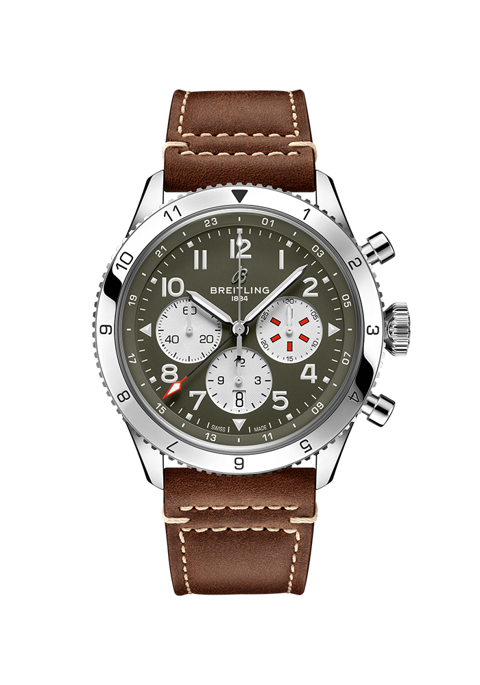 Breitling Classic AVI Super AVI B04 Chronograph GMT 46 Curtiss Warhawk AB04452A1L1X1