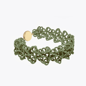 FABNORA Fabnora Rondo Armband vergoldet Olive Green FR6B8-1ROG