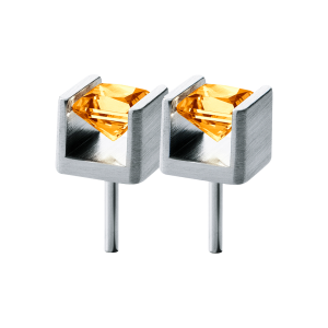 Humphrey Farbedelsteinohrstecker Cube FO4x4-cit