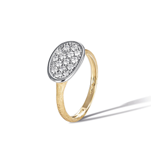 Marco Bicego Lunaria Lunaria Ring in Gold mit Diamanten, mini AB581_B_YW_Q6