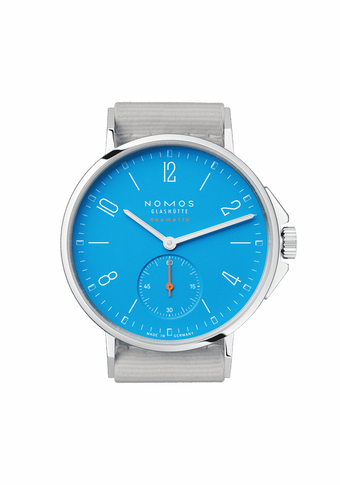 NOMOS Glashütte Ahoi neomatik signalblau 562