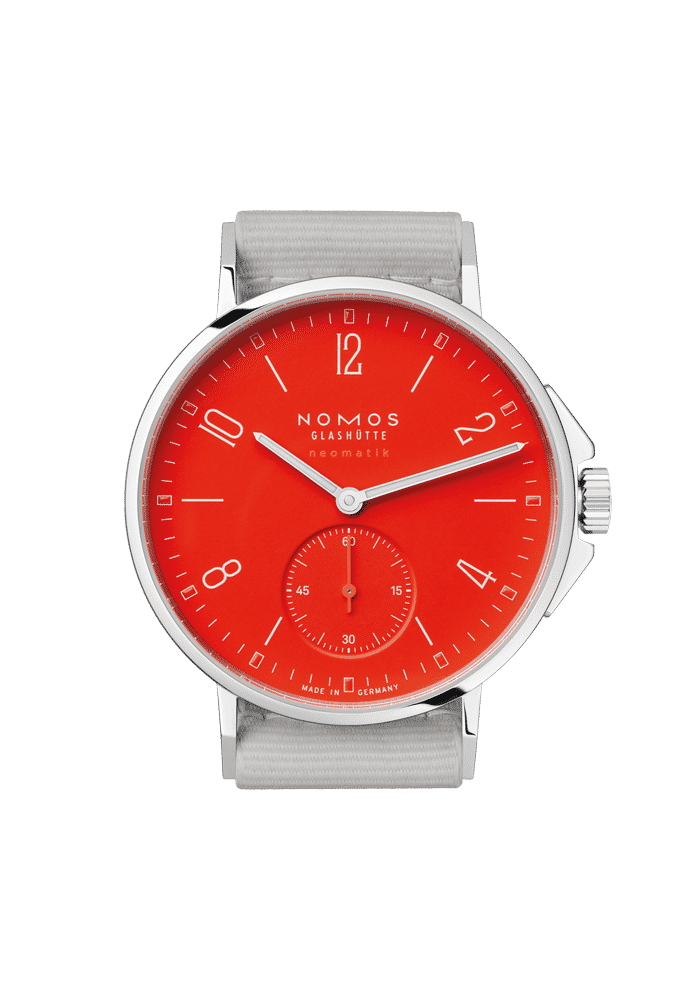 NOMOS Glashütte Ahoi neomatik signalrot 563