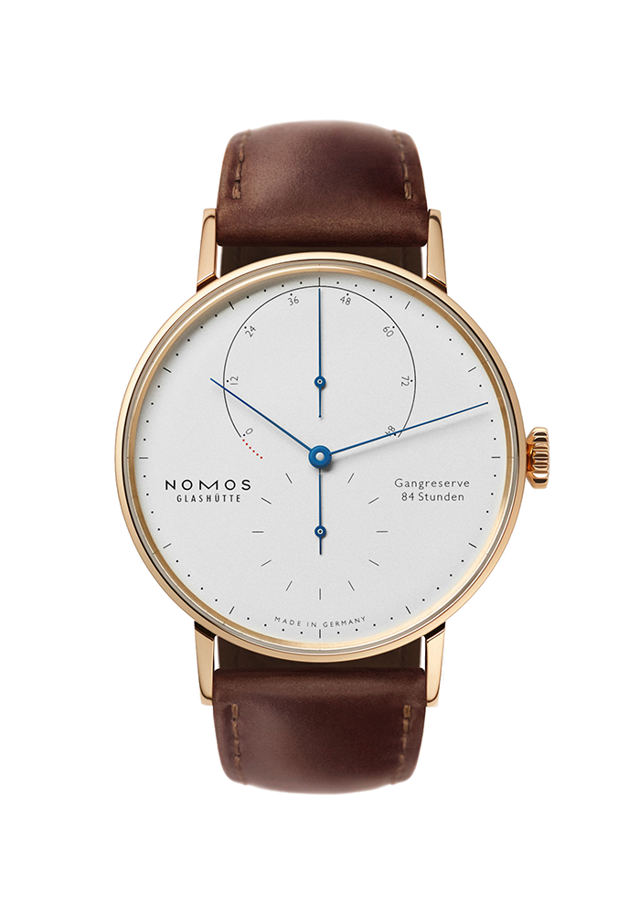 Nomos Glashütte Lambda 39 mit gebläuten Zeigern 953