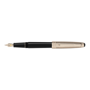 Montblanc Meisterstück Doué Geometry Champagne Gold-Coated Classique Füllfederhalter 118092 bei Juwelier Heller in Klagenfurt