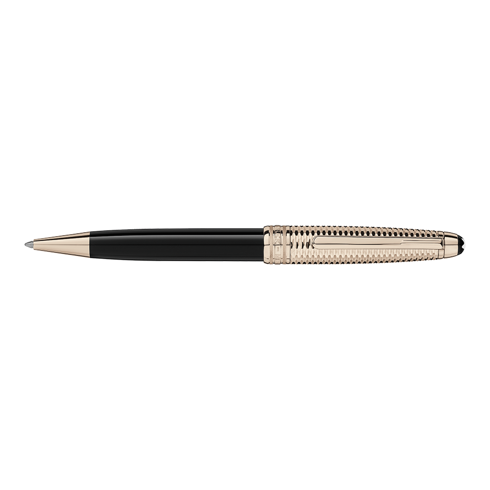 Montblanc Meisterstück Doué Geometry Champagne Gold-Coated Classique Kugelschreiber 118095 bei Juwelier Heller in Klagenfurt