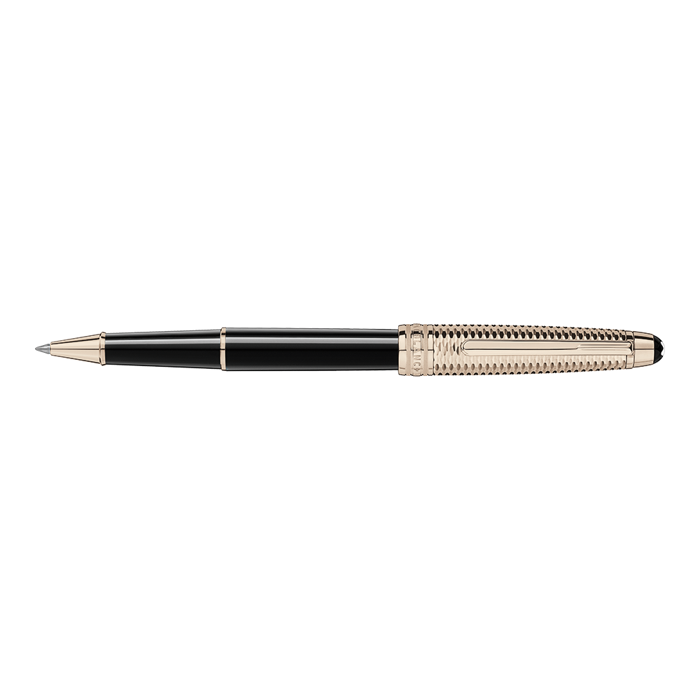 Montblanc Meisterstück Doué Geometry Champagne Gold-Coated Classique Rollerball 118093 bei Juwelier Heller in Klagenfurt