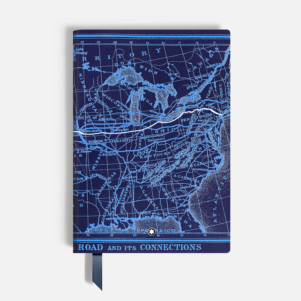 Montblanc Notebook Mittelgross Meisterstück Around the World in 80 Days blau liniert MB134713 bei Juwelier Heller in Klagenfurt